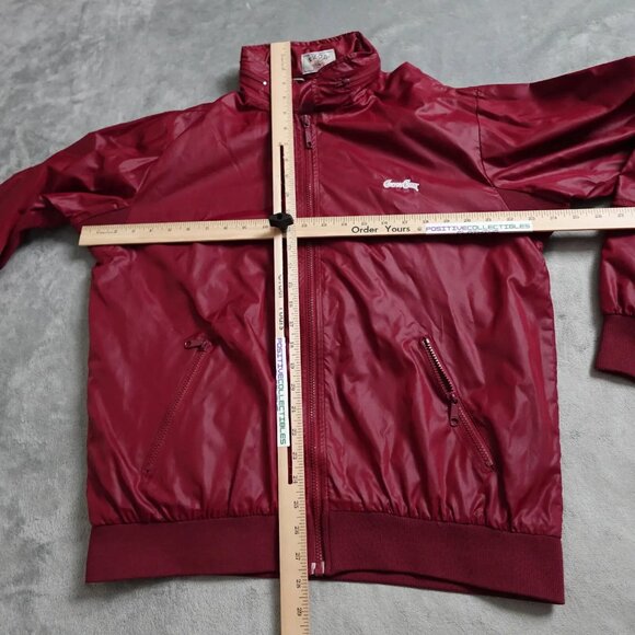 Vintage Canyon Creek Izod Jacket Men's Large Red Hoodie  Full Zip Long Sleeve - Picture 3 of 7